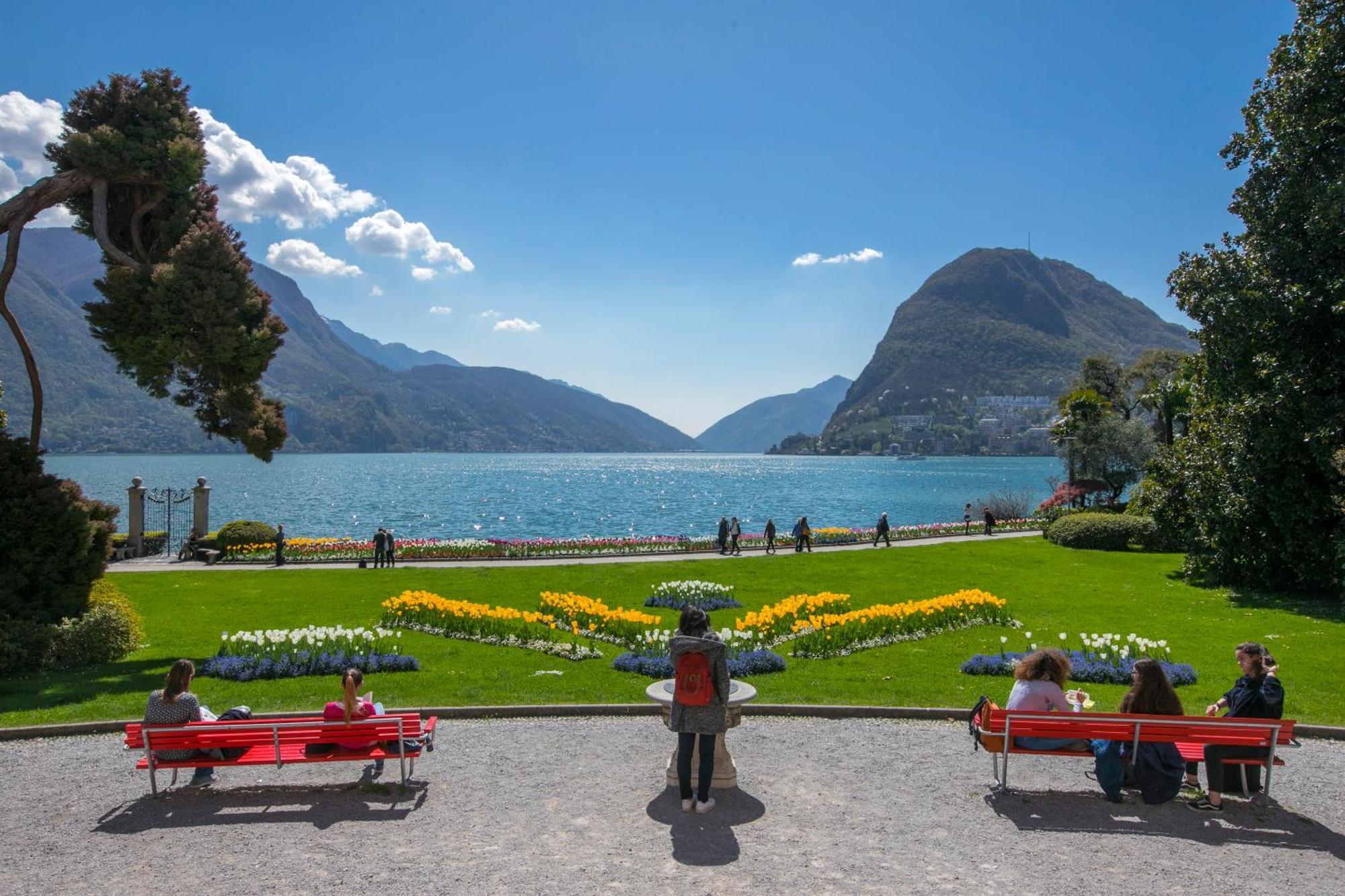 Ca' Gina Panoramica Lägenhet Lugano Exteriör bild